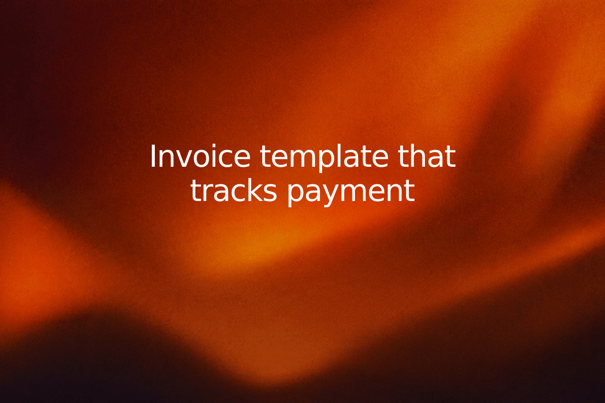 Invoice template that tracks payment — SheetSteps