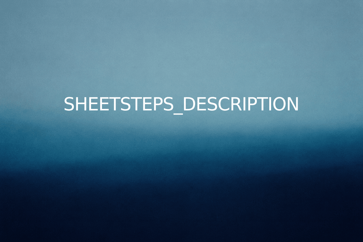 SHEETSTEPS_DESCRIPTION — SheetSteps